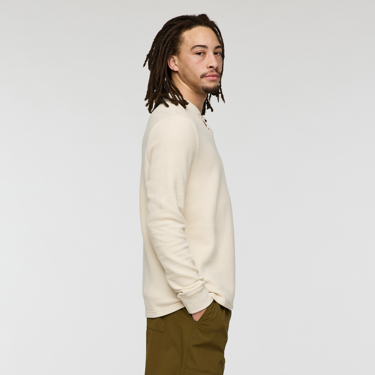 Atajo Long-Sleeve Waffle Henley - Men's - Image 3